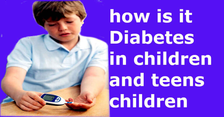 how is it diabetes in children and teens children