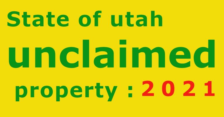 State of Utah unclaimed property: state web page paying