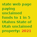 State of utah unclaimed property :state web page paying