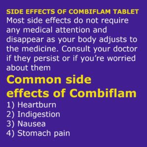 combiflam tablet side effects: